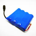 Rechargeable 1s4p 3.7V 18650 10400mAh/11200mAh Lithium Ion Battery Pack with BMS and Connector